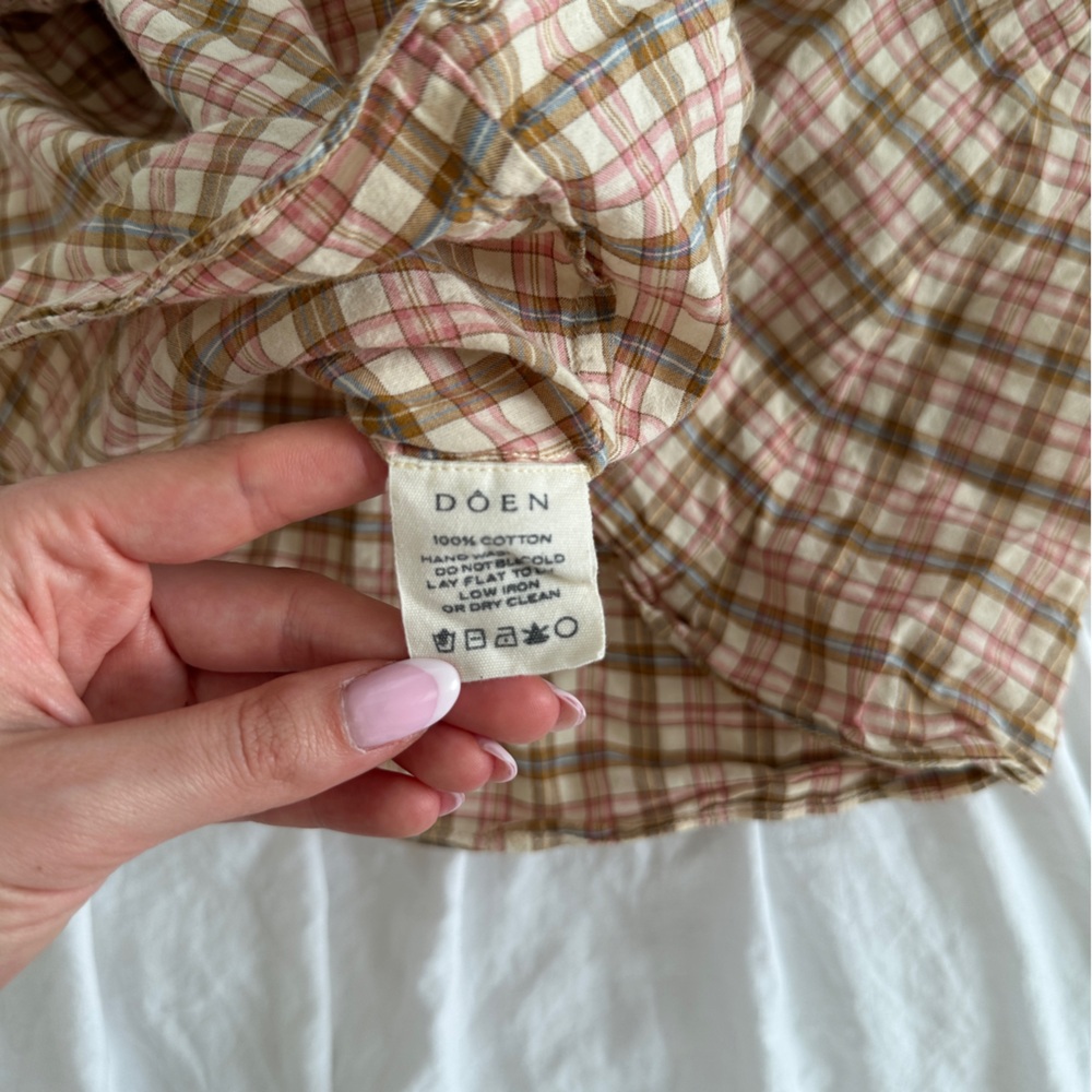 Sahara Austen Plaid Puff Sleeve Top - Picture 5 of 5